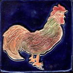 rooster colored cobalt
