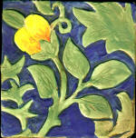 yellow artichoke flower William Morris