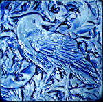 William Morris Raven cobalt blue