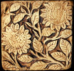 de morgan sunflowers brown stain