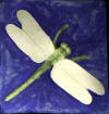 dragonfly blue white green