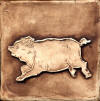 4 x 4 pig brown stain
